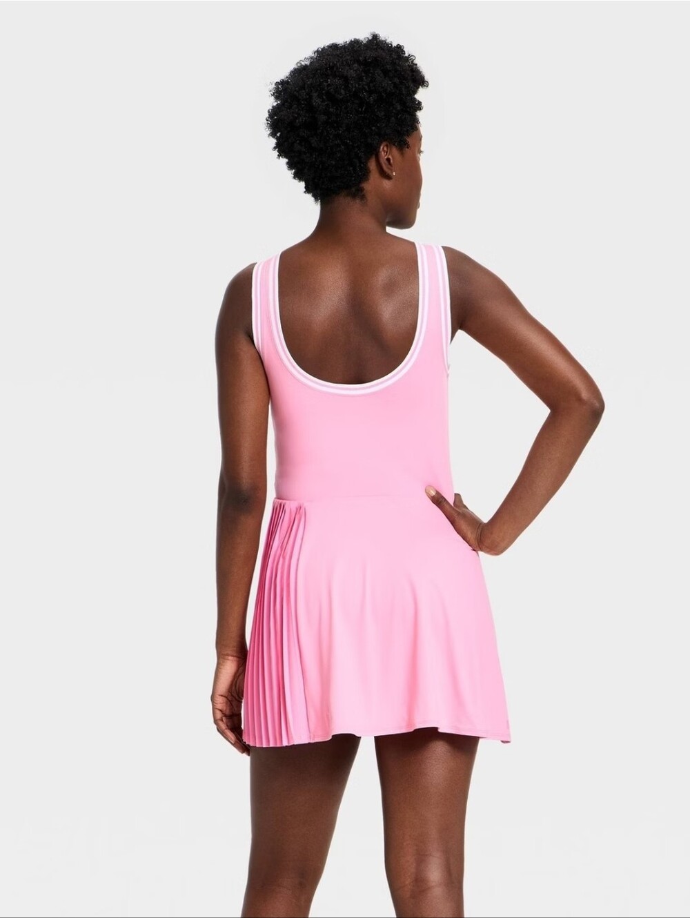 All In Motion Women Pleated Active Dress  Pink XXL - Picture 2 of 5